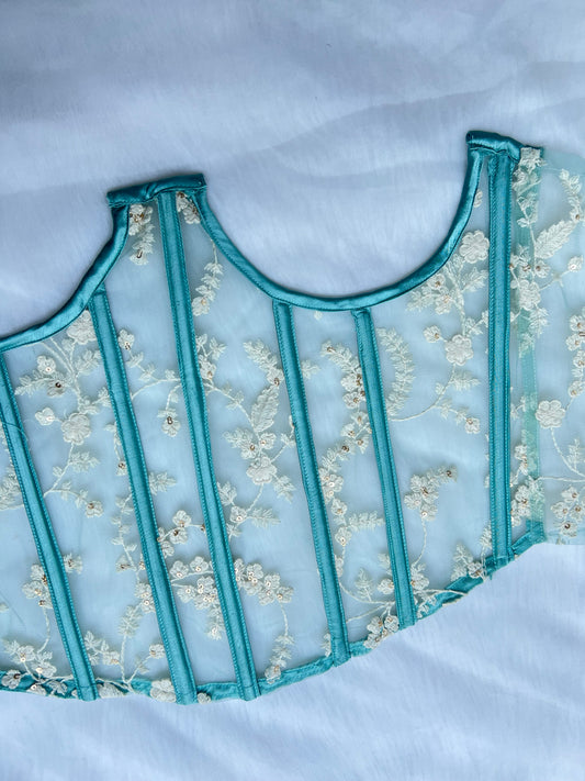 Green Underwire corset top