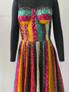 Rani Multicolor Brocade Corset Anarkali