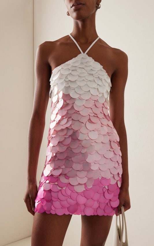 Rosewater Drift Sequin Dress