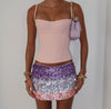 Ombre scale shell skirt (in front only)