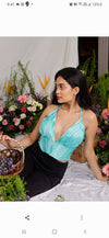 FALLIN' Satin Pleated Corset Top