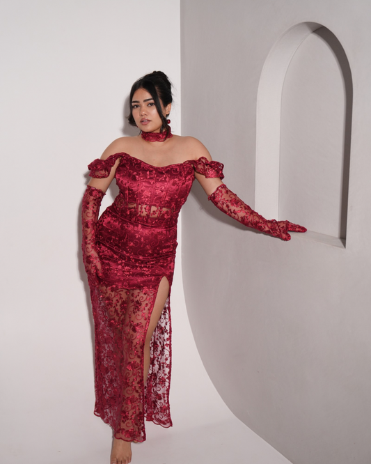 Blood Bath Lacey top and Long Skirt