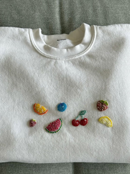 Fruits applique top