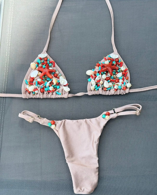 Pink Coral Bloom Bikini Set