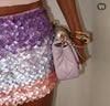 Ombre scale shell skirt (in front only)