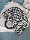 Straw bag B&W