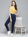 Yellow crop top