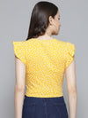 Yellow crop top