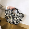 Straw bag B&W
