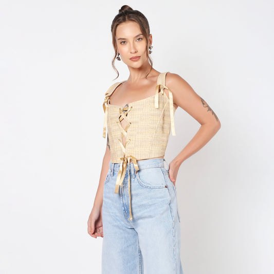 Yellow Mellow Corset Top