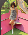 Zebra Print Corset Dress