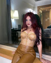 Golden Godess Lacey Corset Top