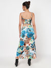Blue long skirt