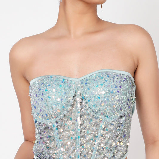 Embellished Corset Greeny