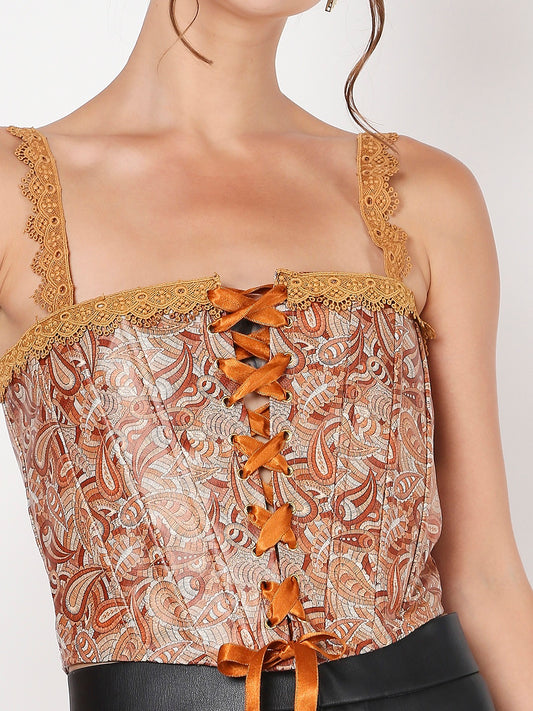 Pasley Print Adriana Corset Top