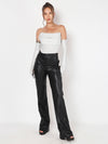 Silver Lining  Corset Top With Gloves