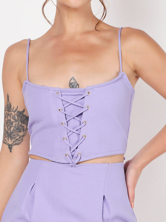 Pastel Buttercup Purple Corset Dress
