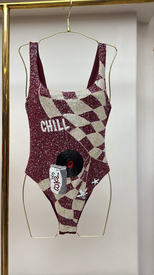 Coke Vintage Retro Rhythm Swimwear