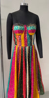 Rani Multicolor Brocade Corset Anarkali