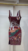 Midnight Garden Embellished Dress