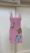Butterfly Blush Embellished Mini Dress