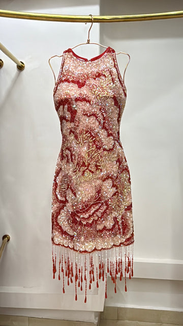 Cheri Cheri Lady 🤍 Sequence Beaded Dress