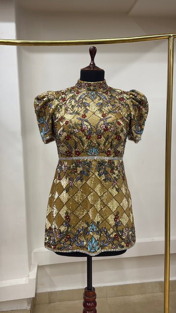 The Golden Hour Beaded Dress