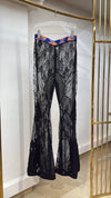 Black Mesh Pants