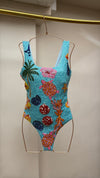 Tropical Beaded Ocean One Piece swimwear
