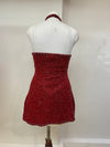 Cherry Bombshell Beaded Dress