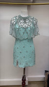 Mermaid On Mute Mint Beaded Dress
