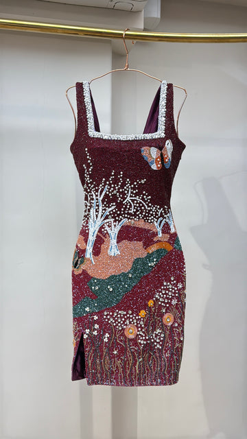 Midnight Garden Embellished Dress