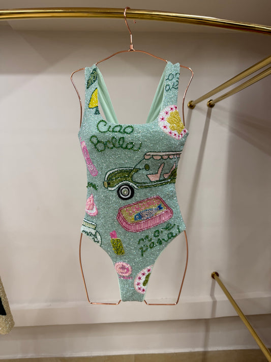 Ciao Bella Beaded Swimwear