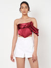 Unicorn Red satin corset