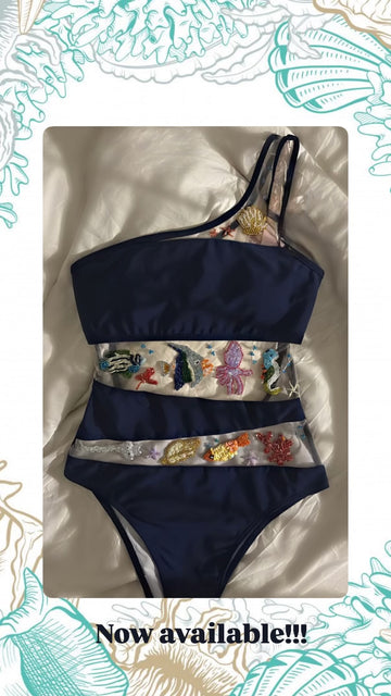 Aloha Blue fish Swimwear
