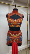 Nuclear Baddie Butterfly Beaded Top