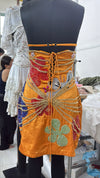 Orange Enchanted Mini Beaded Dress