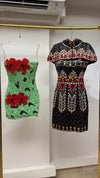 Midnight Maharani Beaded Dress with Cape