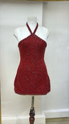 Cherry Bombshell Beaded Dress