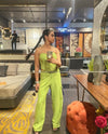 Pop corn green co ord set