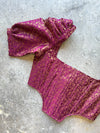 Martini Brocade Magenta Corset Top