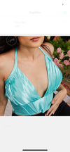 FALLIN' Satin Pleated Corset Top