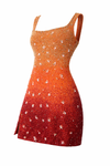 Ombre Fiery Toss Dress