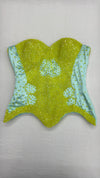 Lime Mirage Corset Top & Skirt
