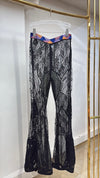 Black Mesh Pants