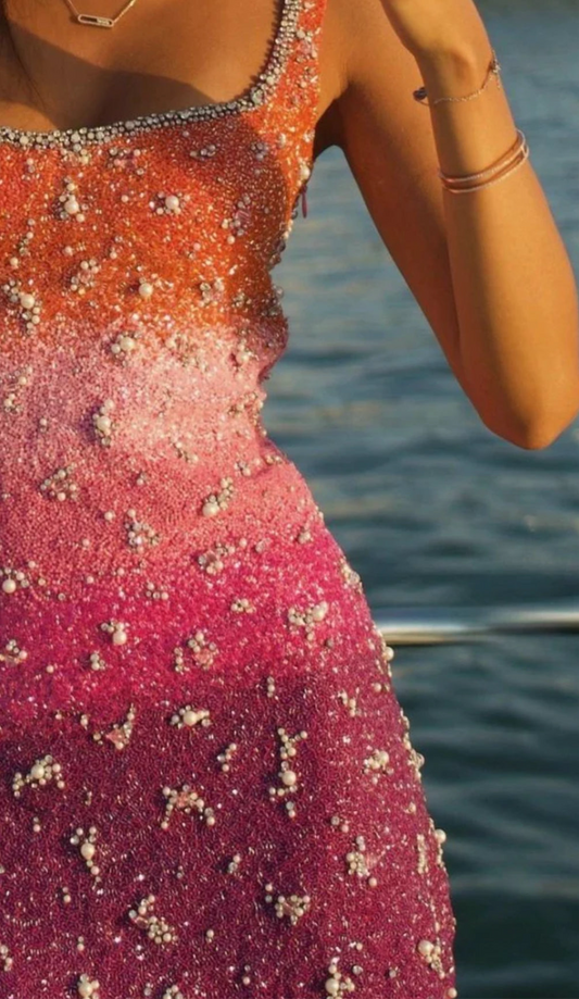 Ombre bubblegum dress