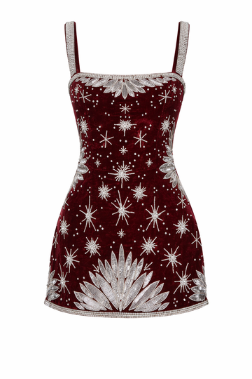 Death Of The Devil Red Velvet Dress