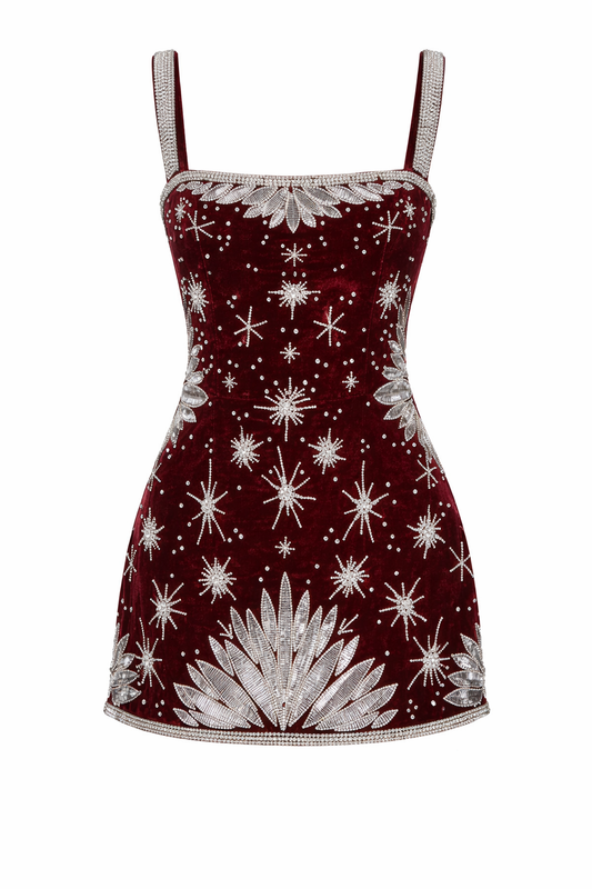 Death Of The Devil Red Velvet Dress