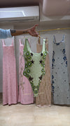 Kiwi Beaded Swimsuit