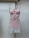 Blush Pearl Embellished Corset Dress